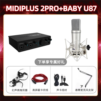 Midiplus 2 Pro-Baby指向U87套装