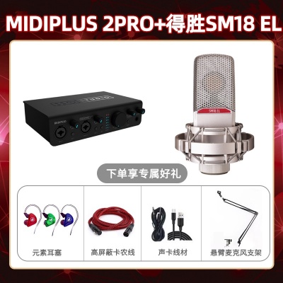 Midiplus 2 Pro-得胜SM18-el套装