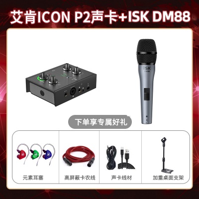 艾肯P2-isk DM88套装